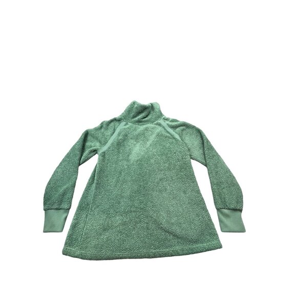 Old Navy Womens Large Emerald Green Long Sleeve Pullover Light Jacket Snowflake - Picture 1 of 10